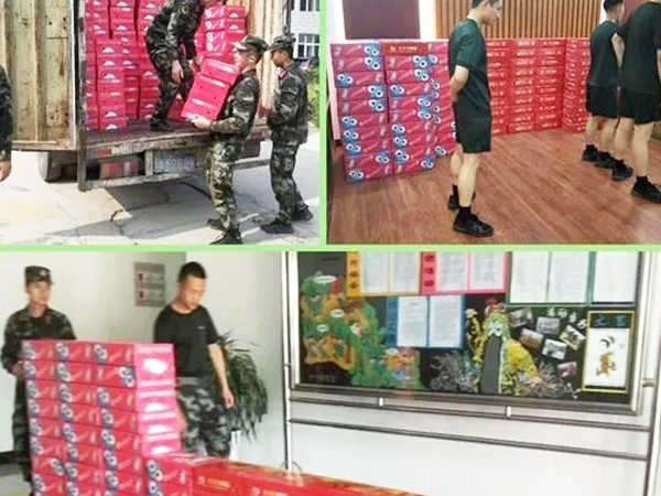 頂真飲品“八一”擁軍慰問活動(dòng)，共敘濃濃軍民情！